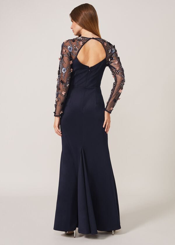 Phase Eight Jody Sequin Sleeve Maxi Dress