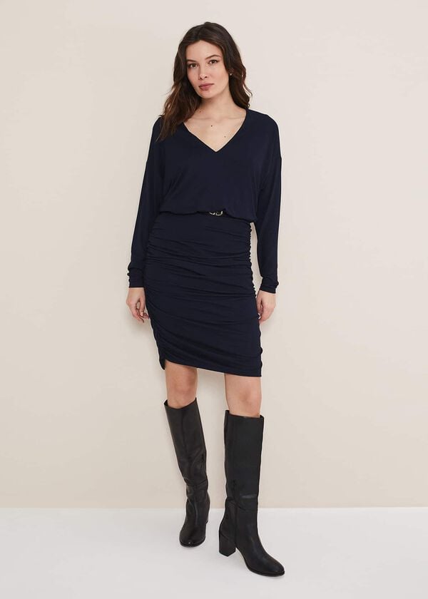 Phase Eight Jules Jersey Belted Batwing Dress