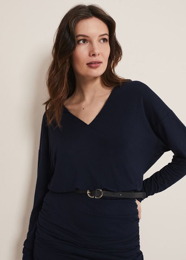 Phase Eight Jules Jersey Belted Batwing Dress