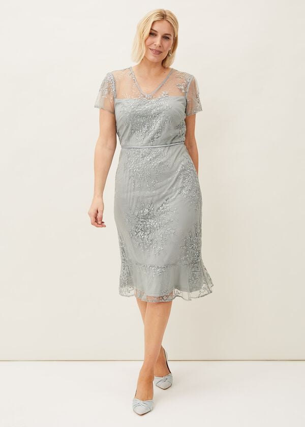 Phase Eight Juliana Floral Embroidered Dress