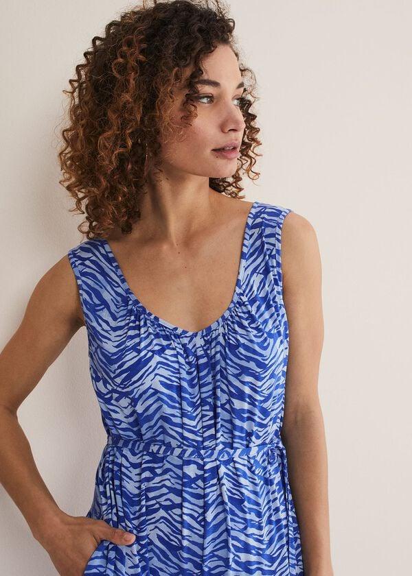 Phase Eight Juliana Zebra Print Jersey Jumpsuit