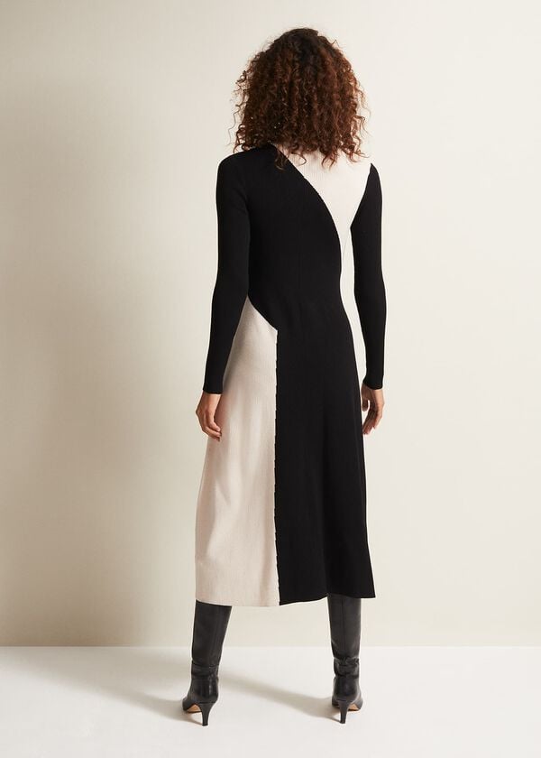 Phase Eight Julie Knitted Colourblock Midaxi Dress