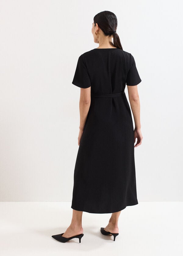 Phase Eight Julissa Black Wrap Midi Dress