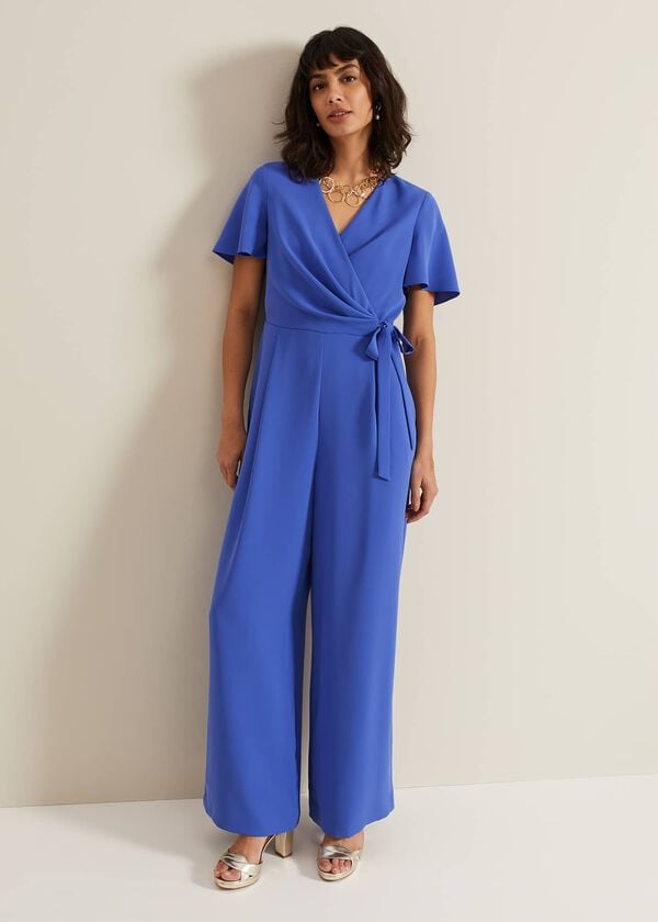 phase eight Julissa Blue Wide Leg Jumpsuit