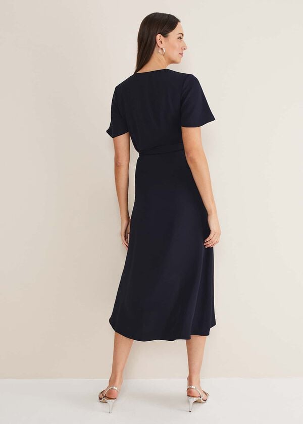 Phase Eight Julissa Ruffle Wrap Midi Dress