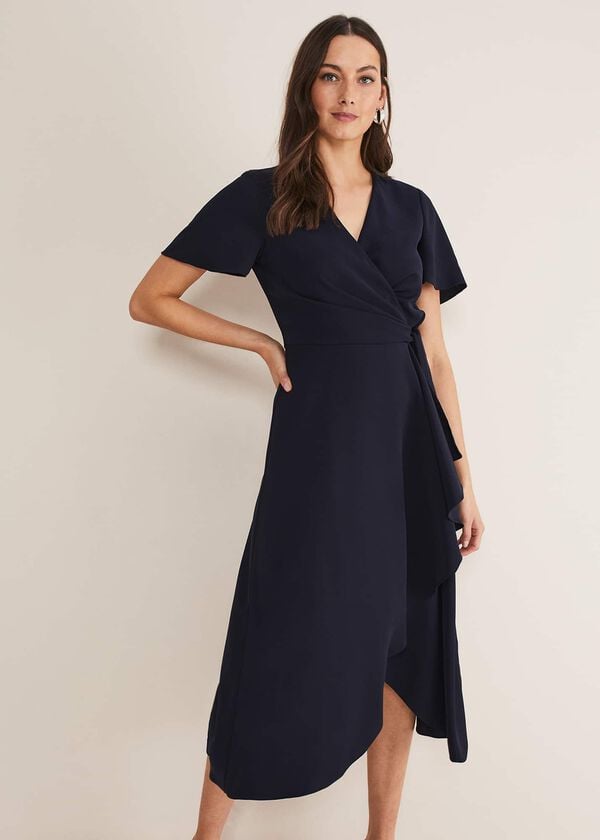 Phase Eight Julissa Ruffle Wrap Midi Dress