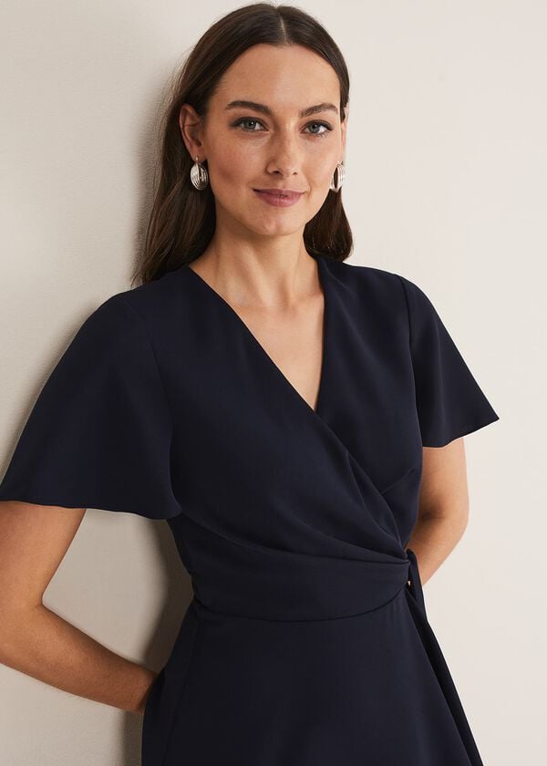 Phase Eight Julissa Ruffle Wrap Midi Dress