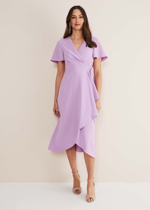 Phase Eight Julissa Ruffle Wrap Midi Dress
