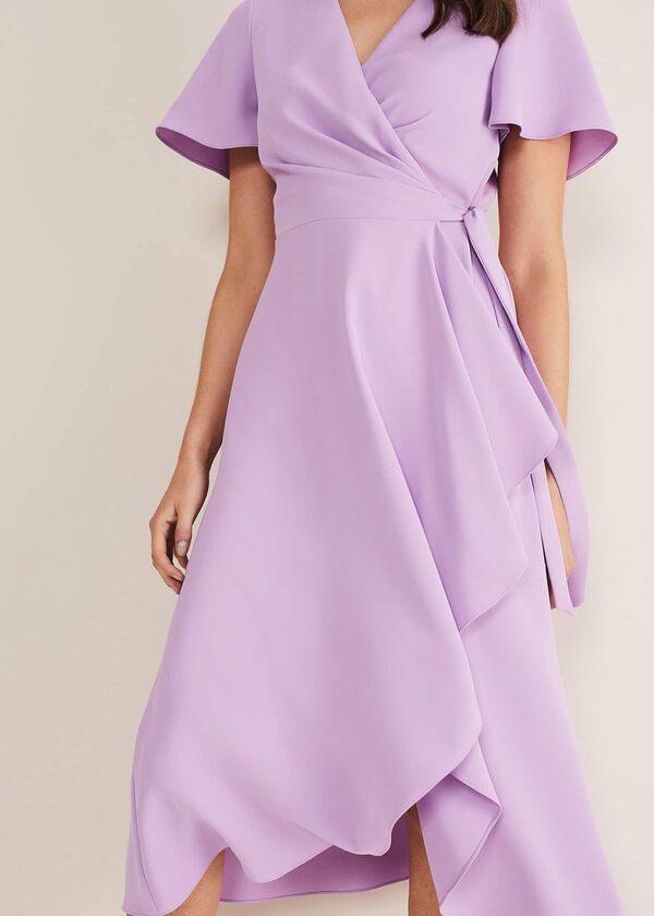 Phase Eight Julissa Ruffle Wrap Midi Dress