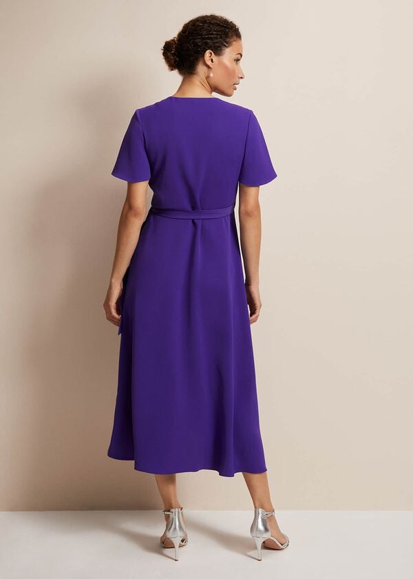 Phase Eight Julissa Ruffle Wrap Midi Dress