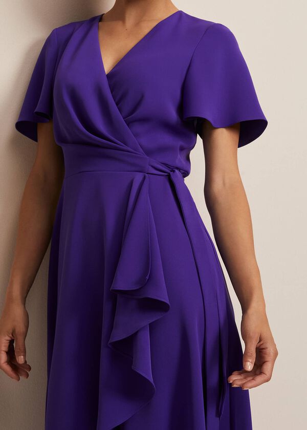 Phase Eight Julissa Ruffle Wrap Midi Dress