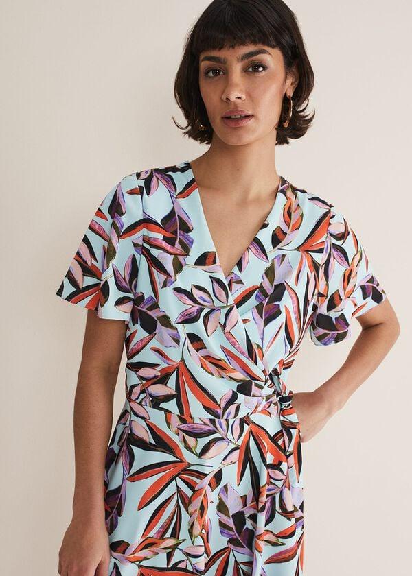 Phase Eight Julissa Ruffle Wrap Midi Dress