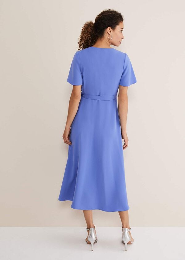 Phase Eight Julissa Ruffle Wrap Midi Dress