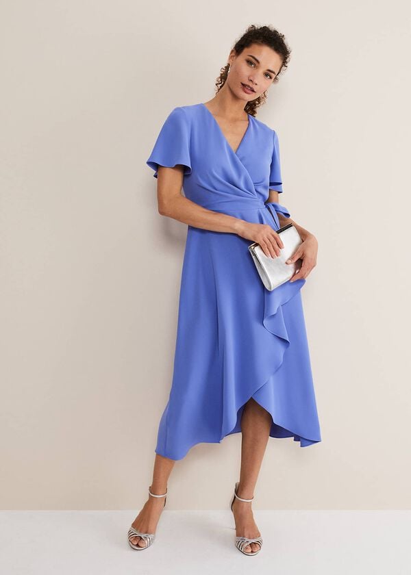 Phase Eight Julissa Ruffle Wrap Midi Dress
