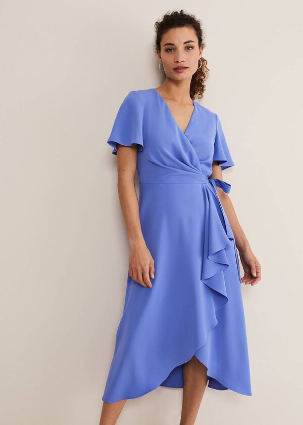 phase eight Julissa Ruffle Wrap Midi Dress