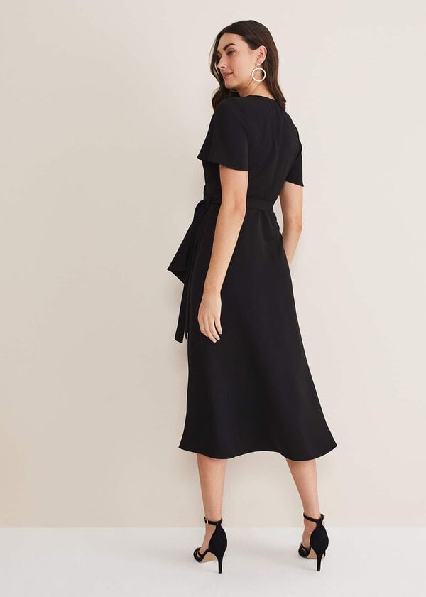 Phase Eight Julissa Ruffle Wrap Midi Dress