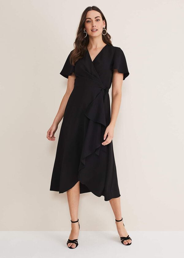 Phase Eight Julissa Ruffle Wrap Midi Dress