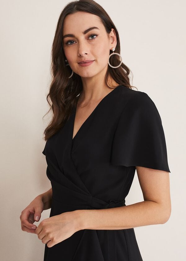 Phase Eight Julissa Ruffle Wrap Midi Dress