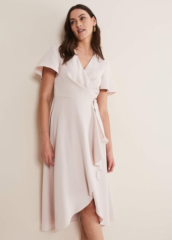Phase Eight Julissa Ruffle Wrap Midi Dress