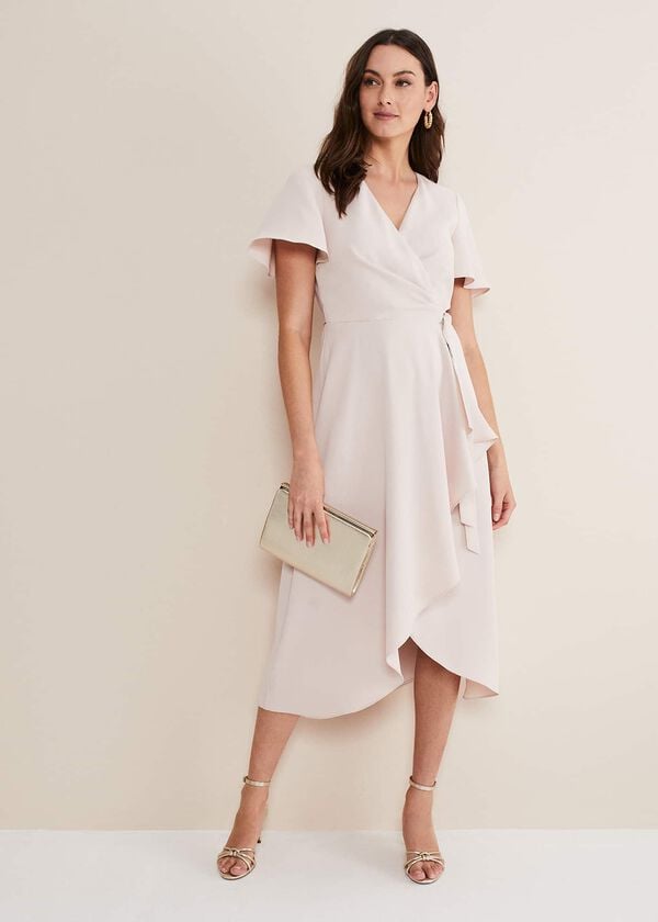 phase eight Julissa Ruffle Wrap Midi Dress