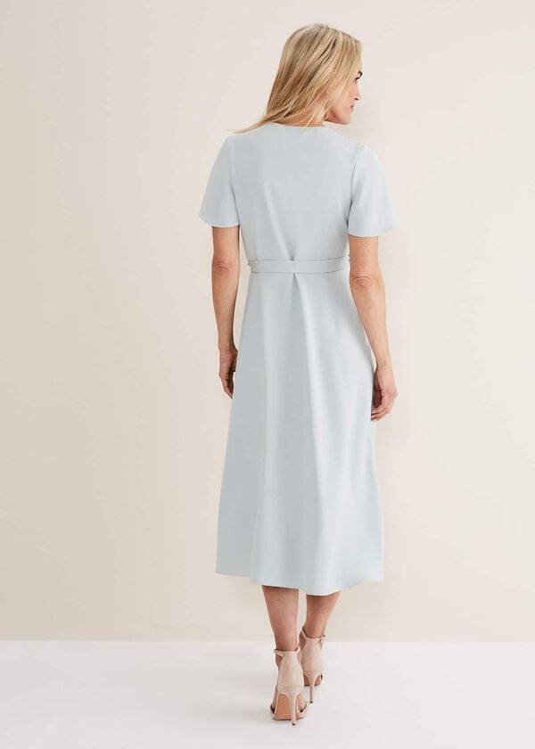 Phase Eight Julissa Ruffle Wrap Midi Dress