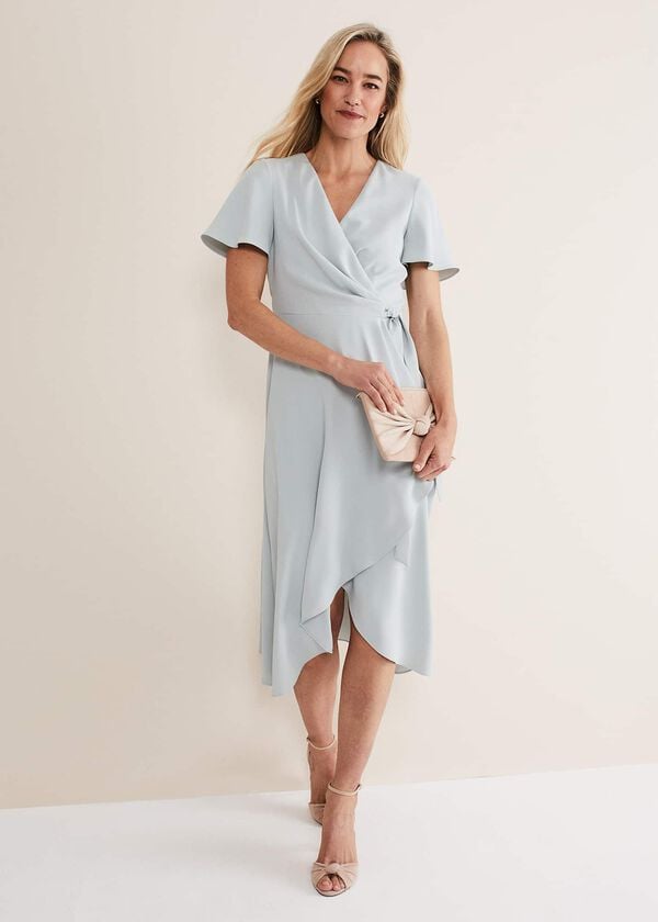 phase eight Julissa Ruffle Wrap Midi Dress