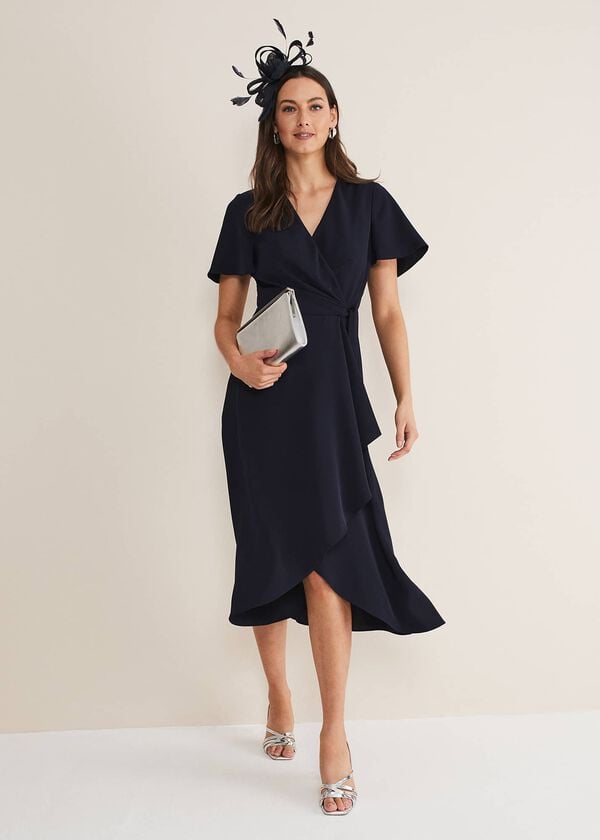phase eight Julissa Ruffle Wrap Midi Dress