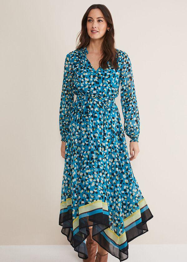 Phase Eight Juno Border Hem Midi Dress