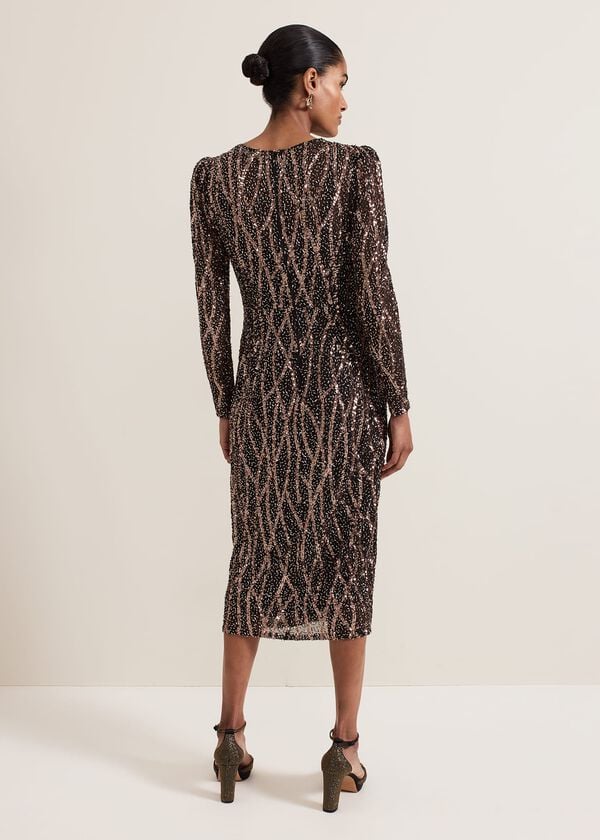 Phase Eight Kaleigh Sequin Midi Dress