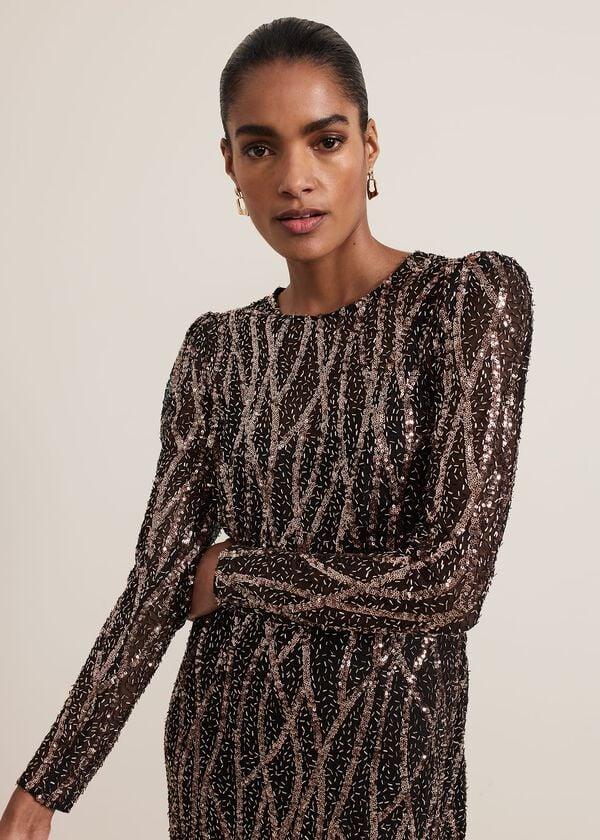 Phase Eight Kaleigh Sequin Midi Dress