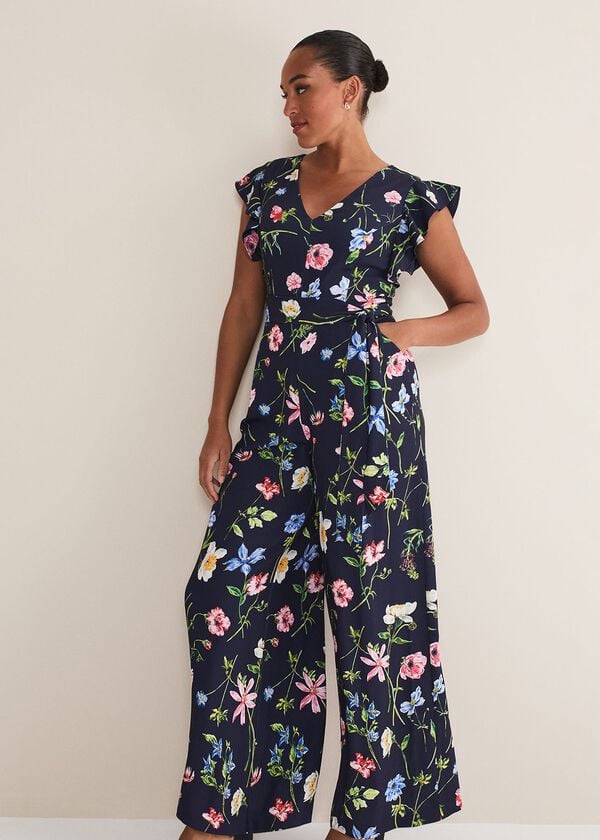 Phase Eight Kallie Floral Wide Leg Jumpsuit