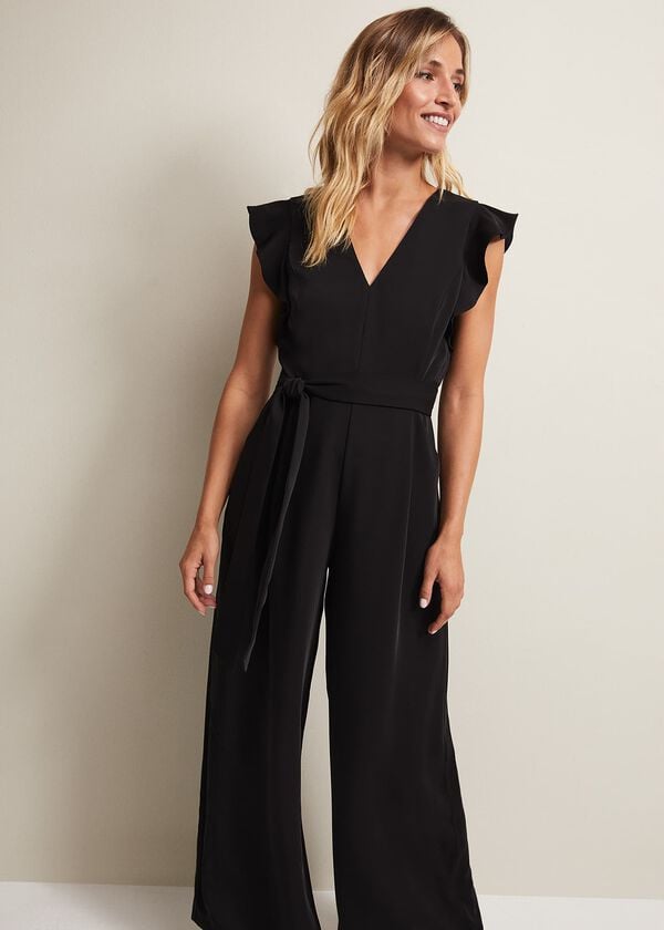 Phase Eight Kallie Ruffled Wide Leg Jumpsuit
