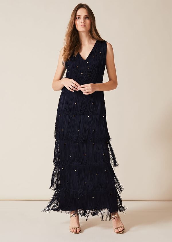 phase eight Kandice Fringe Maxi Dress