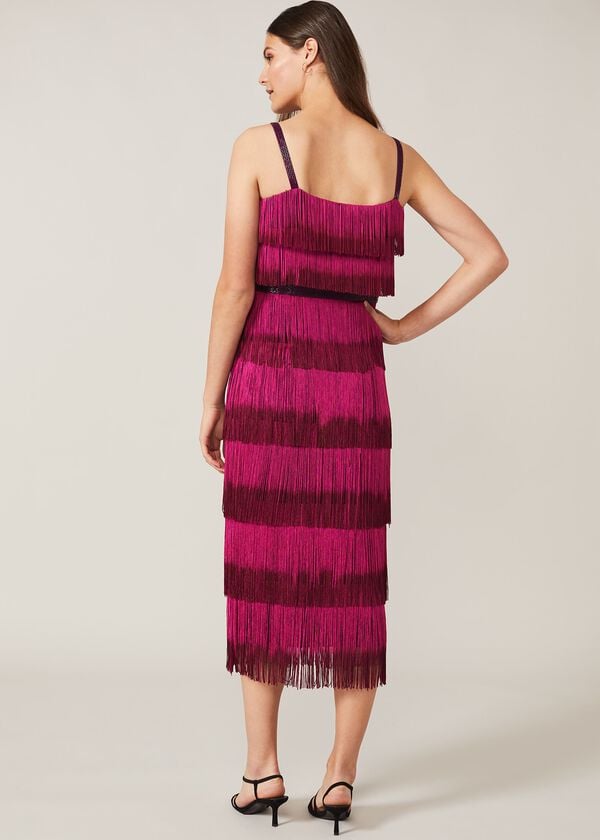 Phase Eight Katalina Dip Dye Fringe Dress