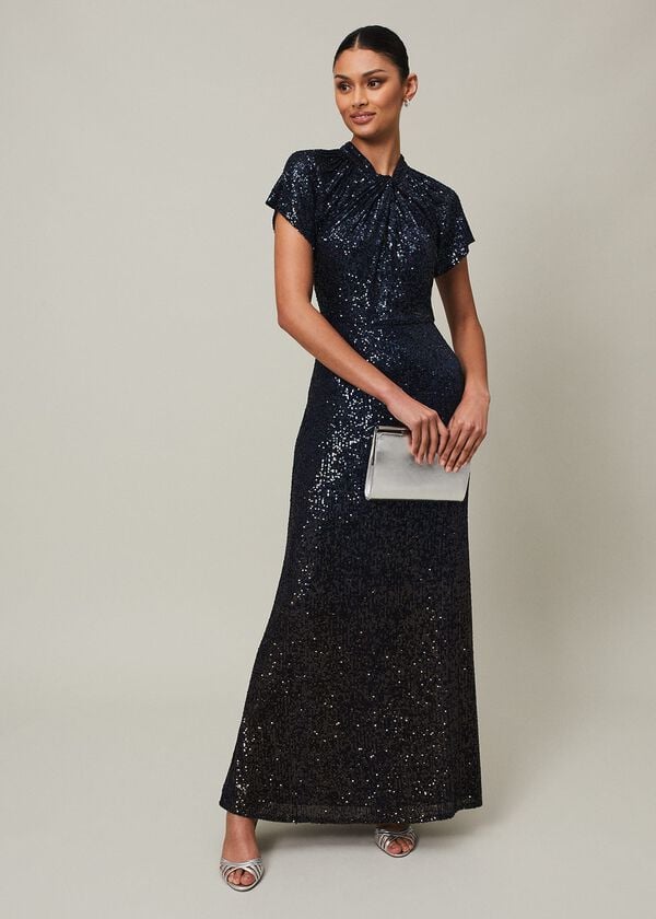 phase eight Kayla Sequin Ombre Maxi Dress