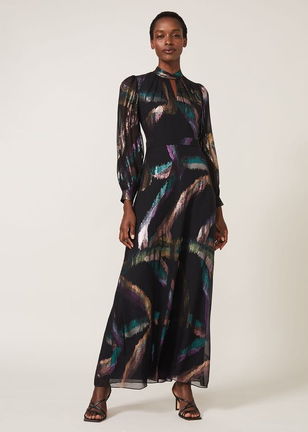 phase eight Kaylani Silk Jacquard Dress