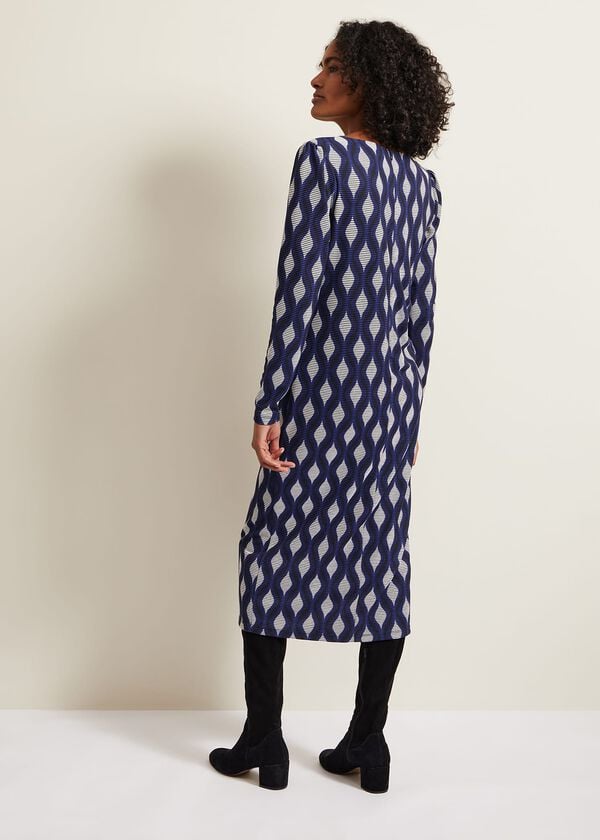 Phase Eight Kelly Geo Midi Shift Dress