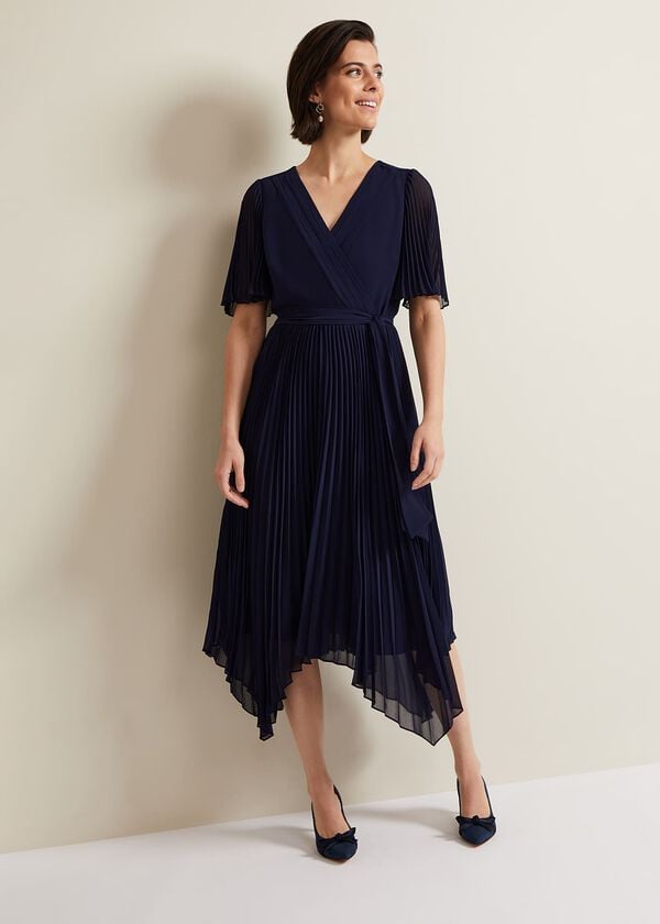 Phase Eight Kendall Pleated Midi Dress