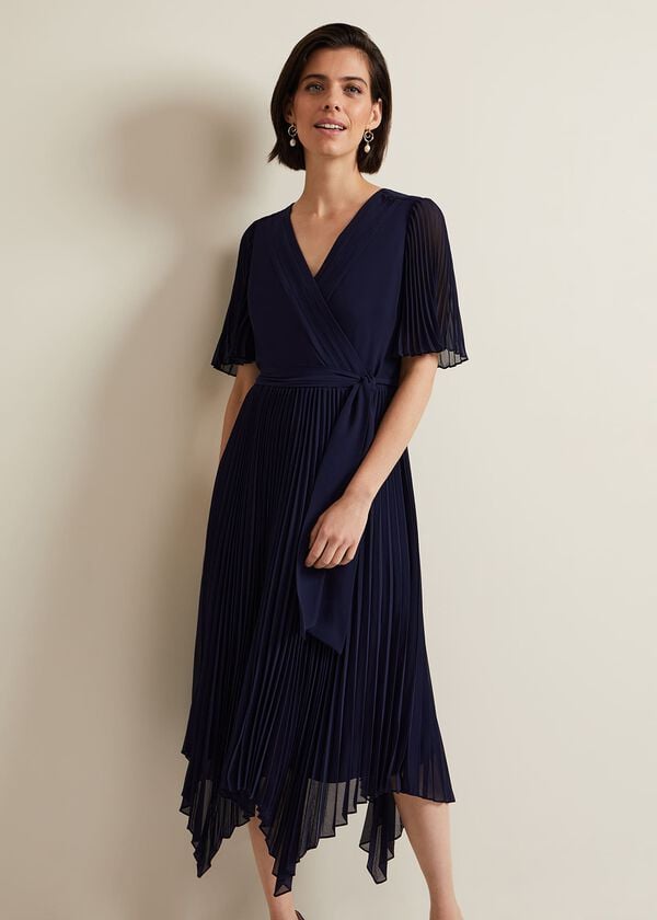 phase eight Kendall Pleated Midi Dress