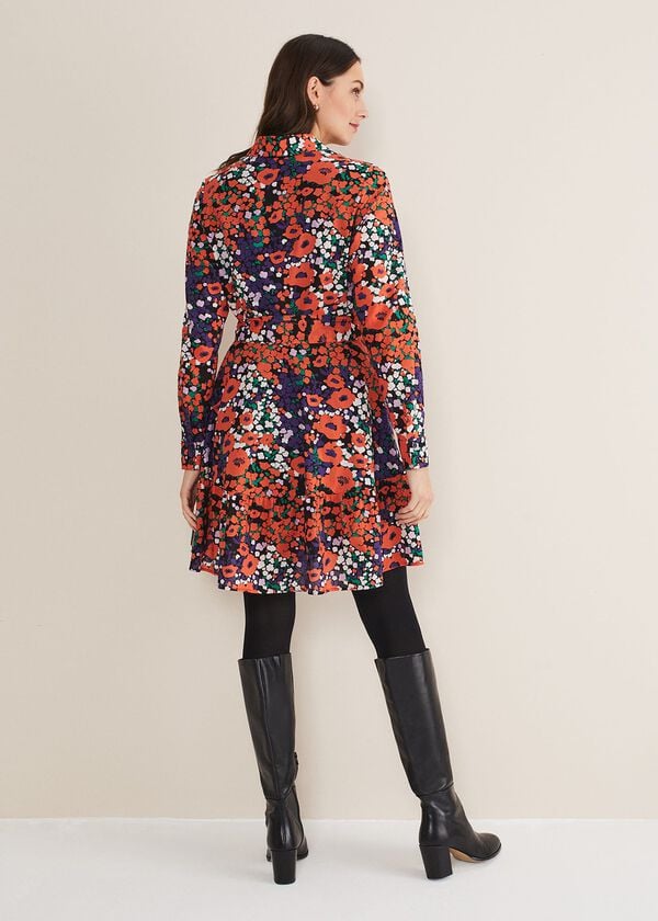 Phase Eight Kerri Cotton Floral Mini Dress