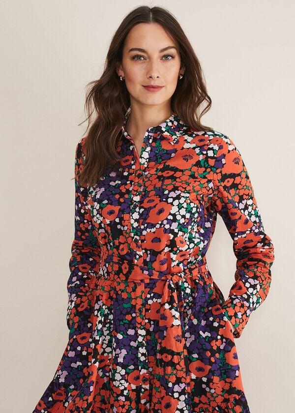 Phase Eight Kerri Cotton Floral Mini Dress