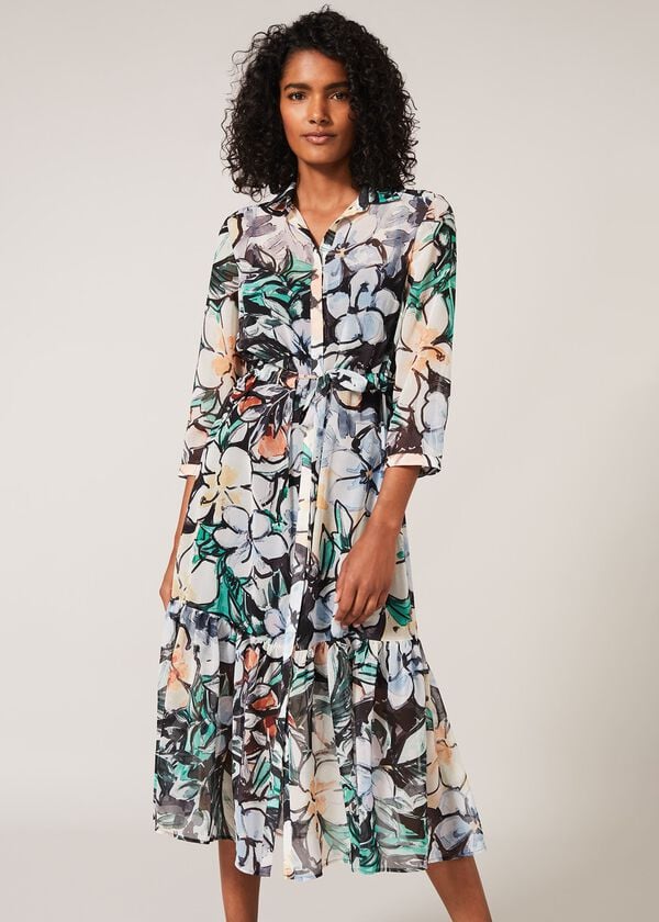 phase eight Kerria Floral Shirt Dress