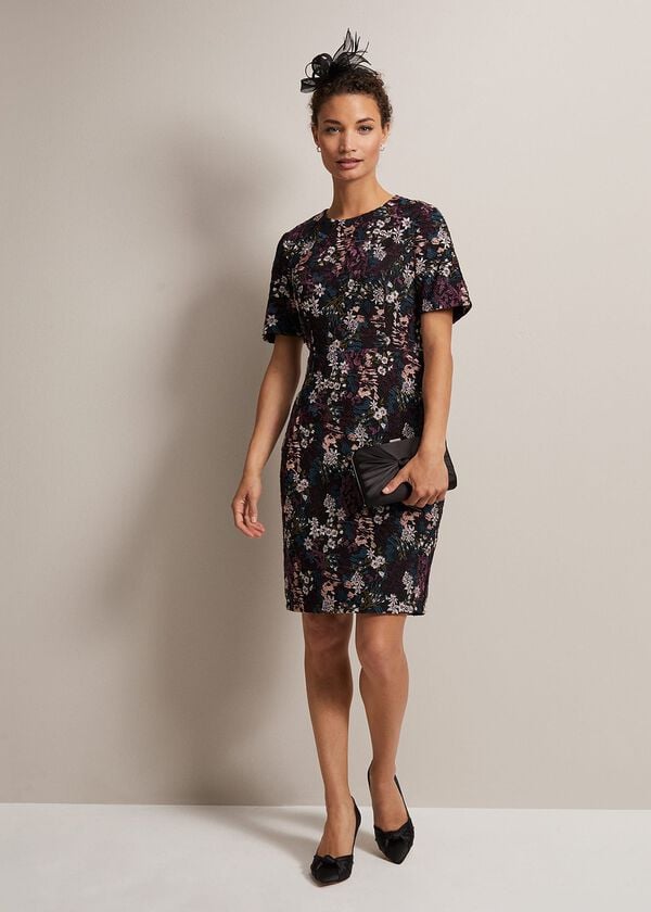 Phase Eight Keshia Floral Embroidered Mini Dress