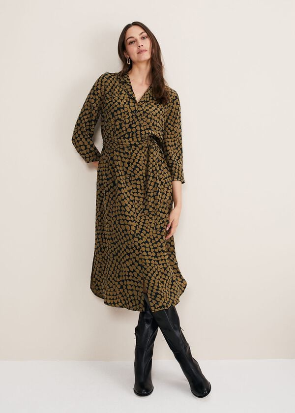 phase eight Kesia Heart Print Shirt Dress