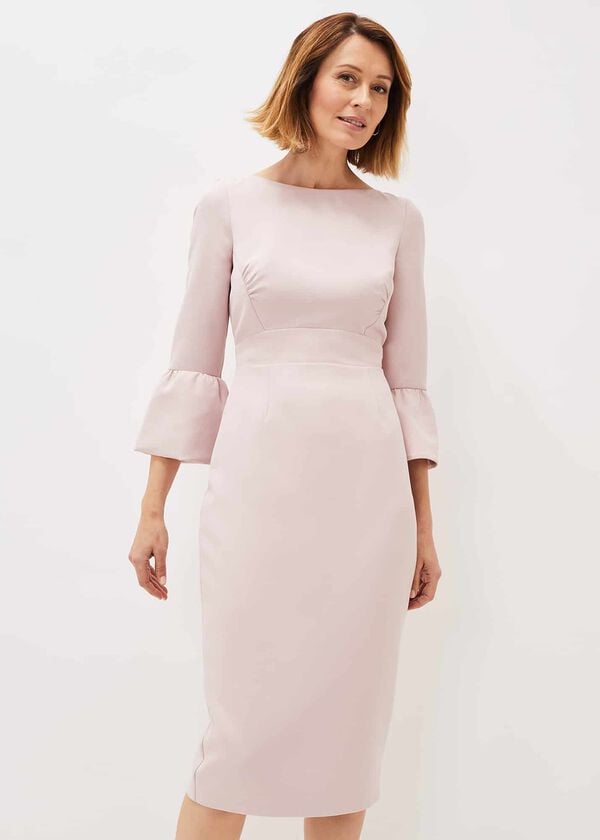 Phase Eight Keyla Fluted Sleeve Fitted Dress