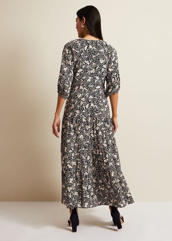 Phase Eight Kezia Floral Wrap Midi Dress
