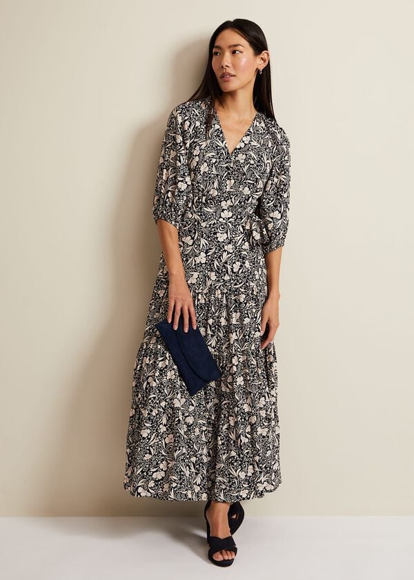 phase eight Kezia Floral Wrap Midi Dress