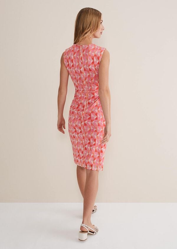 Phase Eight Khy Geo Wrap Mini Dress