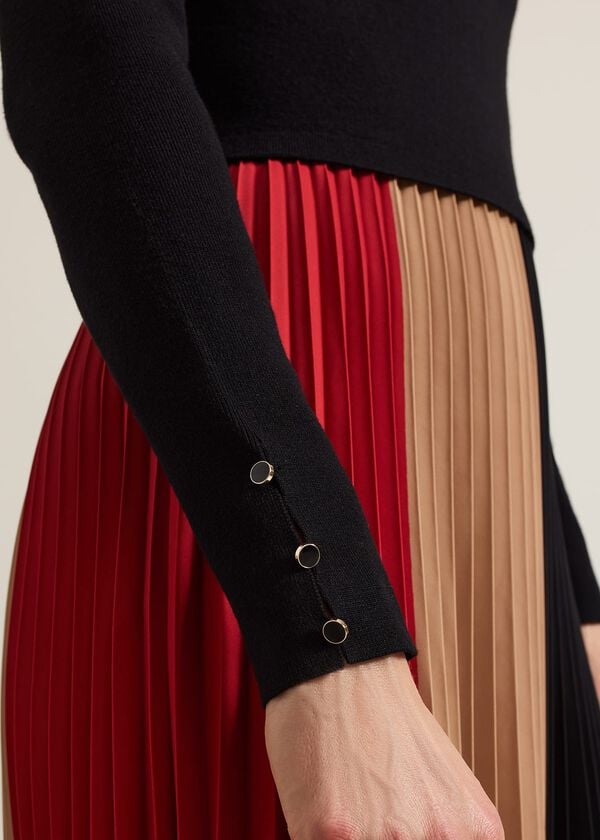 Phase Eight Kiera Colourblock Woven Hem Midi Dress