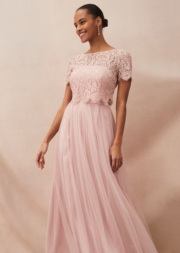Phase Eight Kiera Lace Tulle Maxi Dress